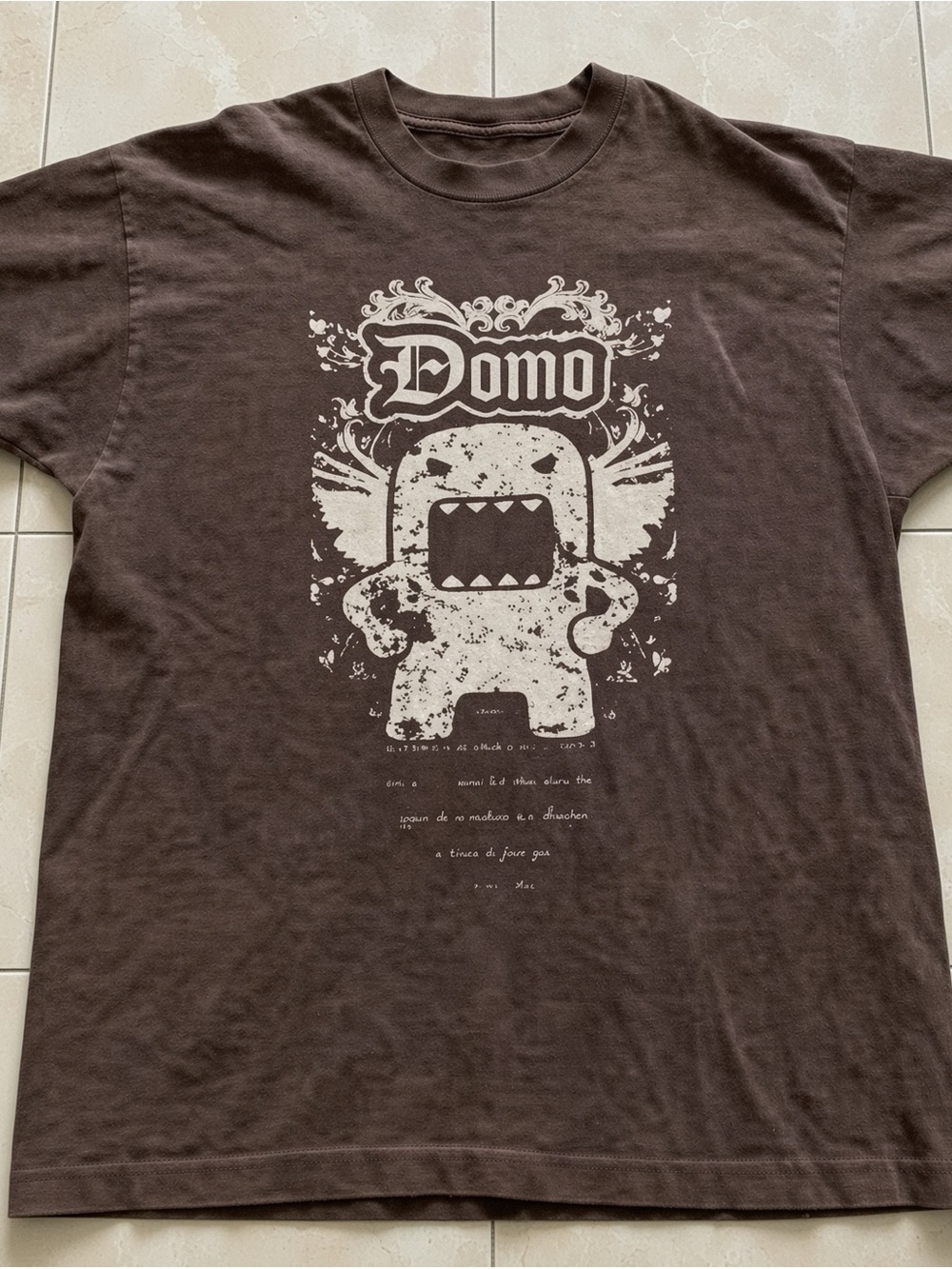 Brown Domo Kim T-shirt